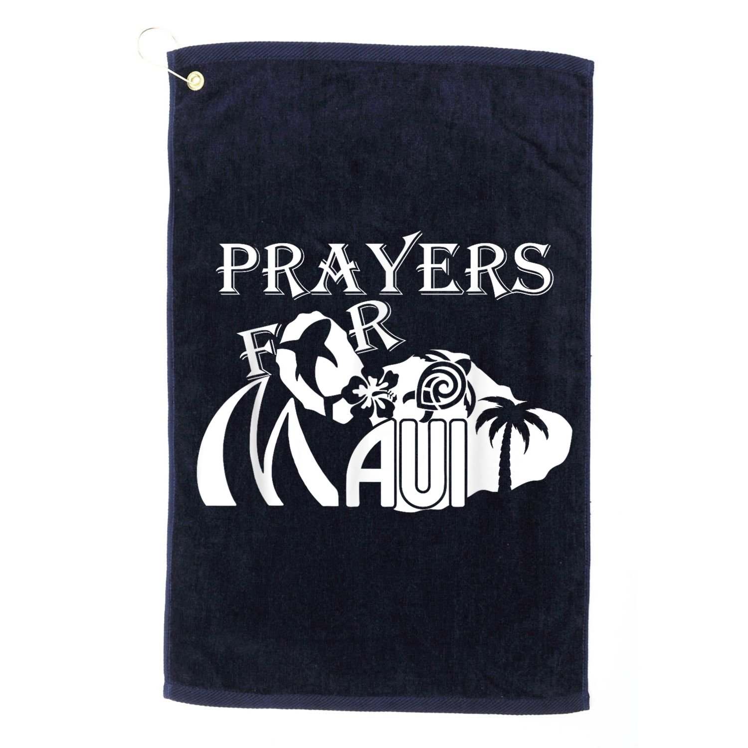 Pray For Maui Hawaii Strong Golf Towel