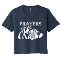 Pray For Maui Hawaii Strong Women's Crop Top Tee