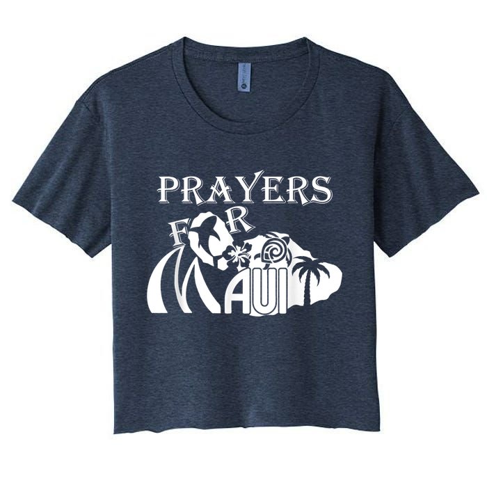 Pray For Maui Hawaii Strong Women's Crop Top Tee