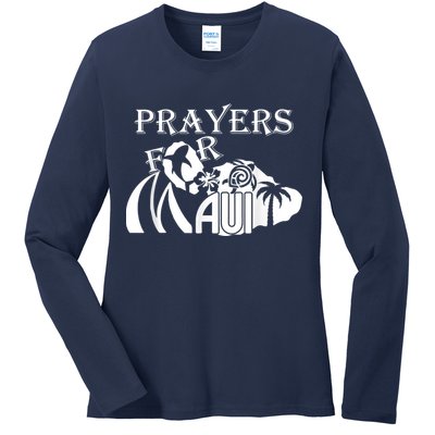 Pray For Maui Hawaii Strong Ladies Long Sleeve Shirt