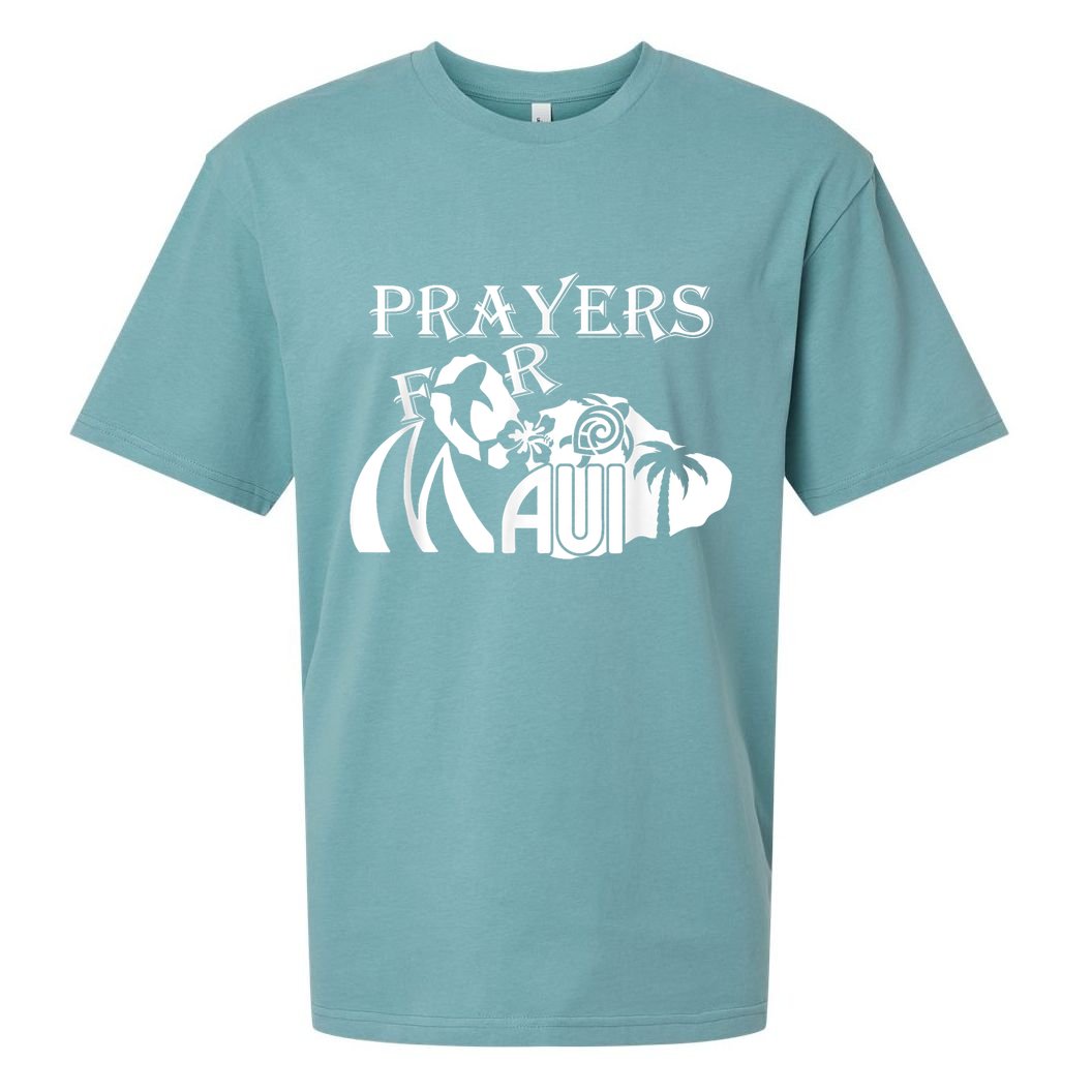Pray For Maui Hawaii Strong Sueded Cloud Jersey T-Shirt