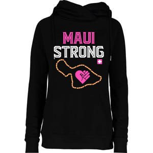 Pray For Maui Hawaii Strong Womens Funnel Neck Pullover Hood