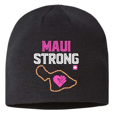 Pray For Maui Hawaii Strong Sustainable Beanie