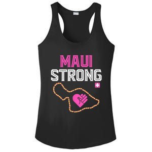 Pray For Maui Hawaii Strong Ladies PosiCharge Competitor Racerback Tank