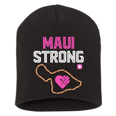 Pray For Maui Hawaii Strong Short Acrylic Beanie