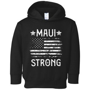 Pray For Maui Hawaii Strong Love Toddler Hoodie