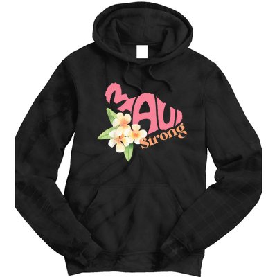 Pray For Maui Hawaii Strong Tie Dye Hoodie