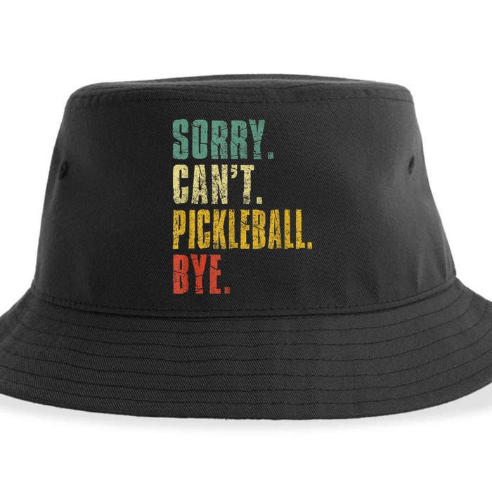 Pickleball For Men Funny Sorry Cant Pickleball Sustainable Bucket Hat