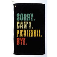Pickleball For Men Funny Sorry Cant Pickleball Golf Towel