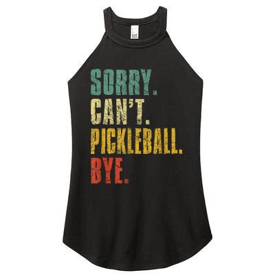 Pickleball For Men Funny Sorry Cant Pickleball Women's Perfect Tri Rocker Tank