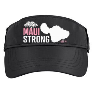 Pray For Maui Hawaii Strong Adult Drive Performance Visor