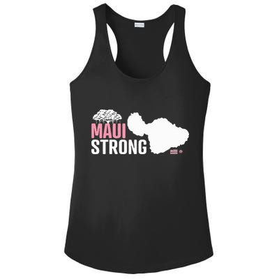 Pray For Maui Hawaii Strong Ladies PosiCharge Competitor Racerback Tank
