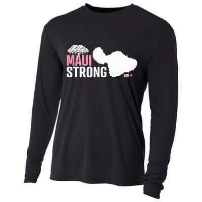 Pray For Maui Hawaii Strong Cooling Performance Long Sleeve Crew