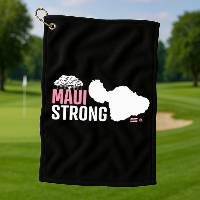Pray For Maui Hawaii Strong Golf Towel