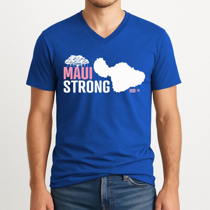 Pray For Maui Hawaii Strong V-Neck T-Shirt