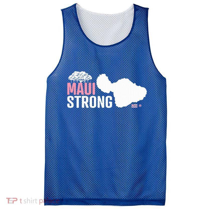 Pray For Maui Hawaii Strong Mesh Reversible Basketball Jersey Tank