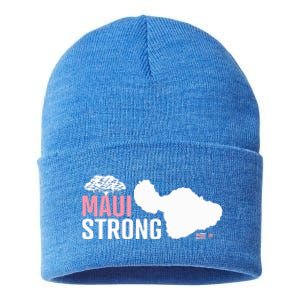 Pray For Maui Hawaii Strong Sustainable Knit Beanie