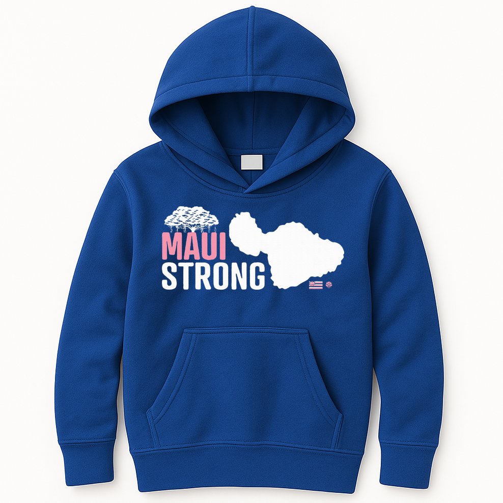 Pray For Maui Hawaii Strong Kids Hoodie