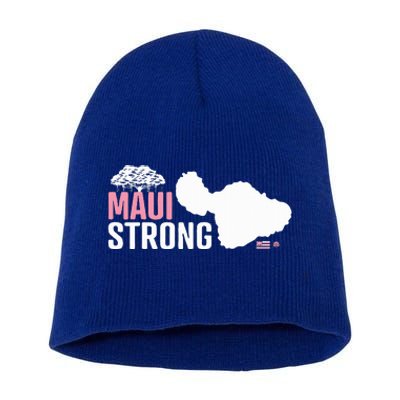 Pray For Maui Hawaii Strong Short Acrylic Beanie