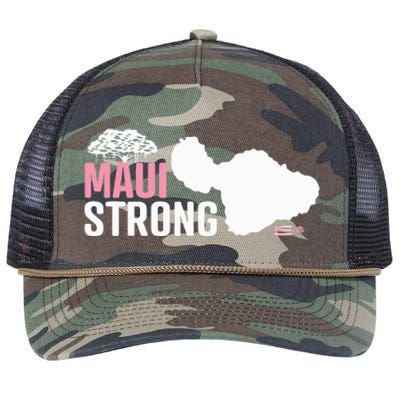 Pray For Maui Hawaii Strong Retro Rope Trucker Hat Cap