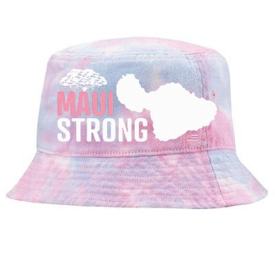 Pray For Maui Hawaii Strong Tie-Dyed Bucket Hat