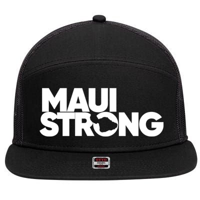 Pray For Maui Hawaii Strong 7 Panel Mesh Trucker Snapback Hat