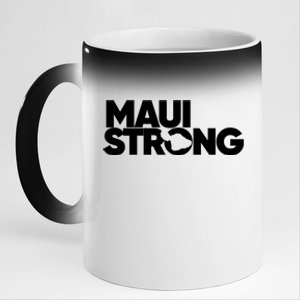 Pray For Maui Hawaii Strong 11oz Black Color Changing Mug