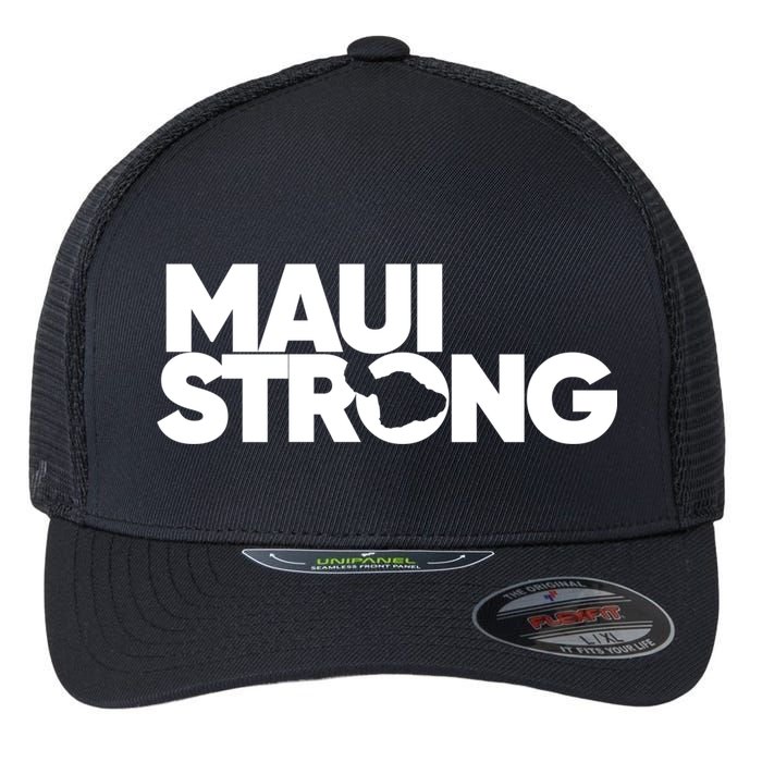 Pray For Maui Hawaii Strong Flexfit Unipanel Trucker Cap