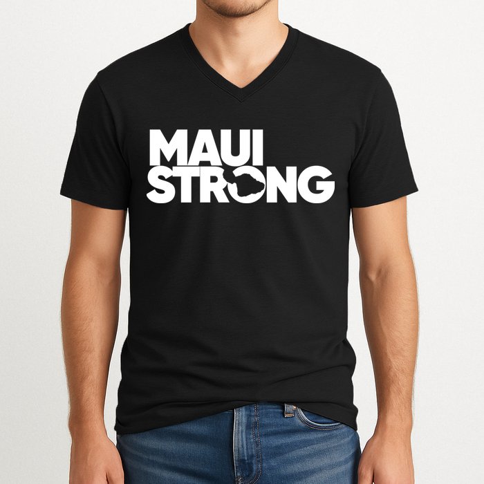Pray For Maui Hawaii Strong V-Neck T-Shirt