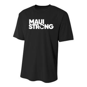 Pray For Maui Hawaii Strong Youth Performance Sprint T-Shirt