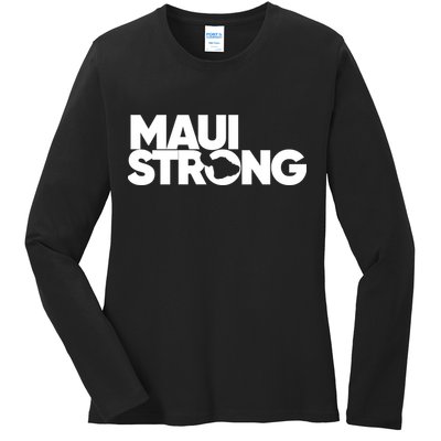 Pray For Maui Hawaii Strong Ladies Long Sleeve Shirt