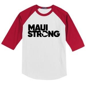 Pray For Maui Hawaii Strong Kids Colorblock Raglan Jersey