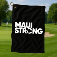 Pray For Maui Hawaii Strong Golf Towel
