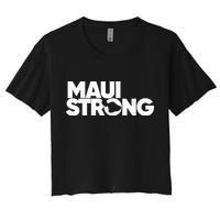 Pray For Maui Hawaii Strong Women's Crop Top Tee