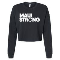 Pray For Maui Hawaii Strong Cropped Pullover Crew