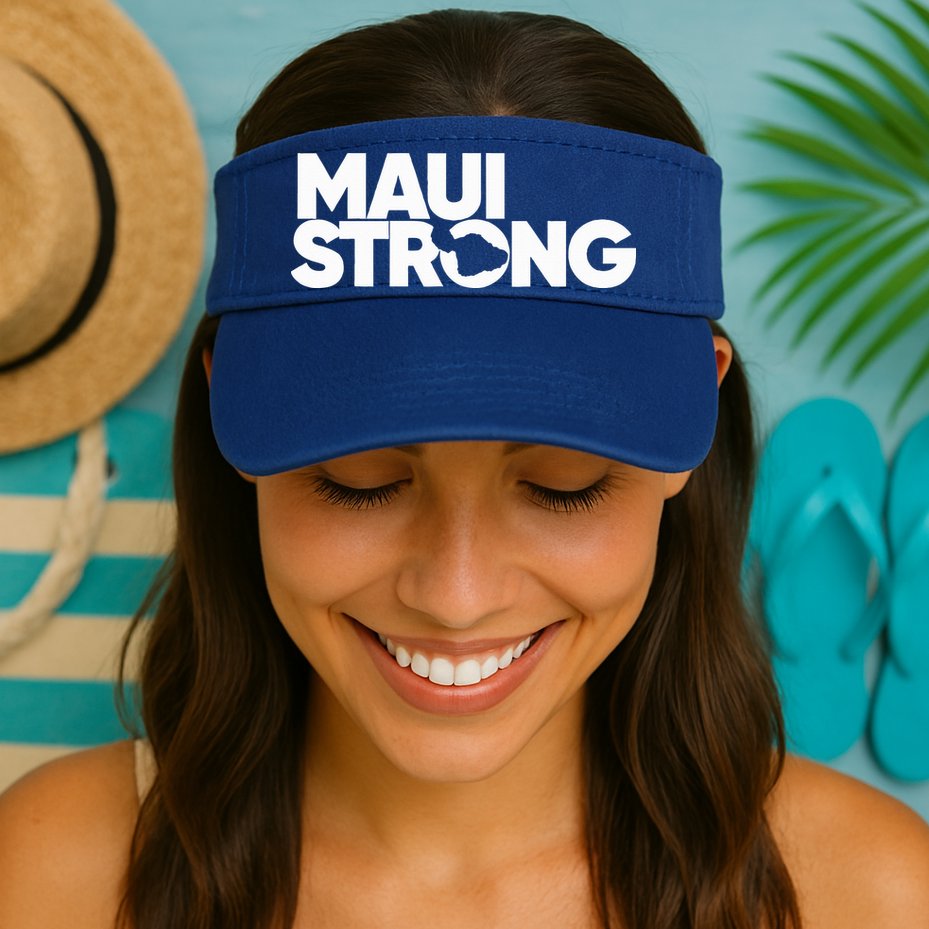 Pray For Maui Hawaii Strong Visor