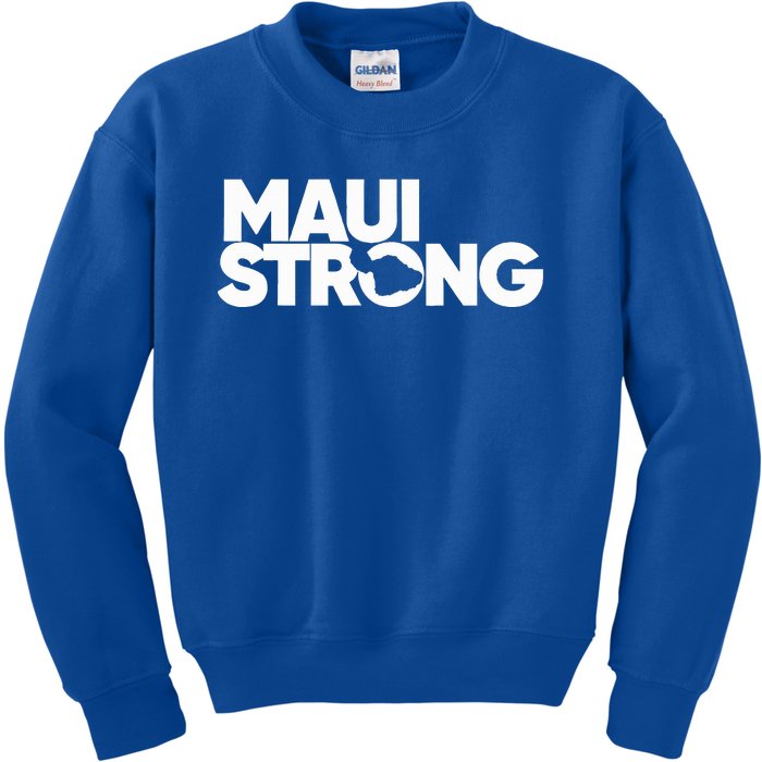 Pray For Maui Hawaii Strong Kids Sweatshirt