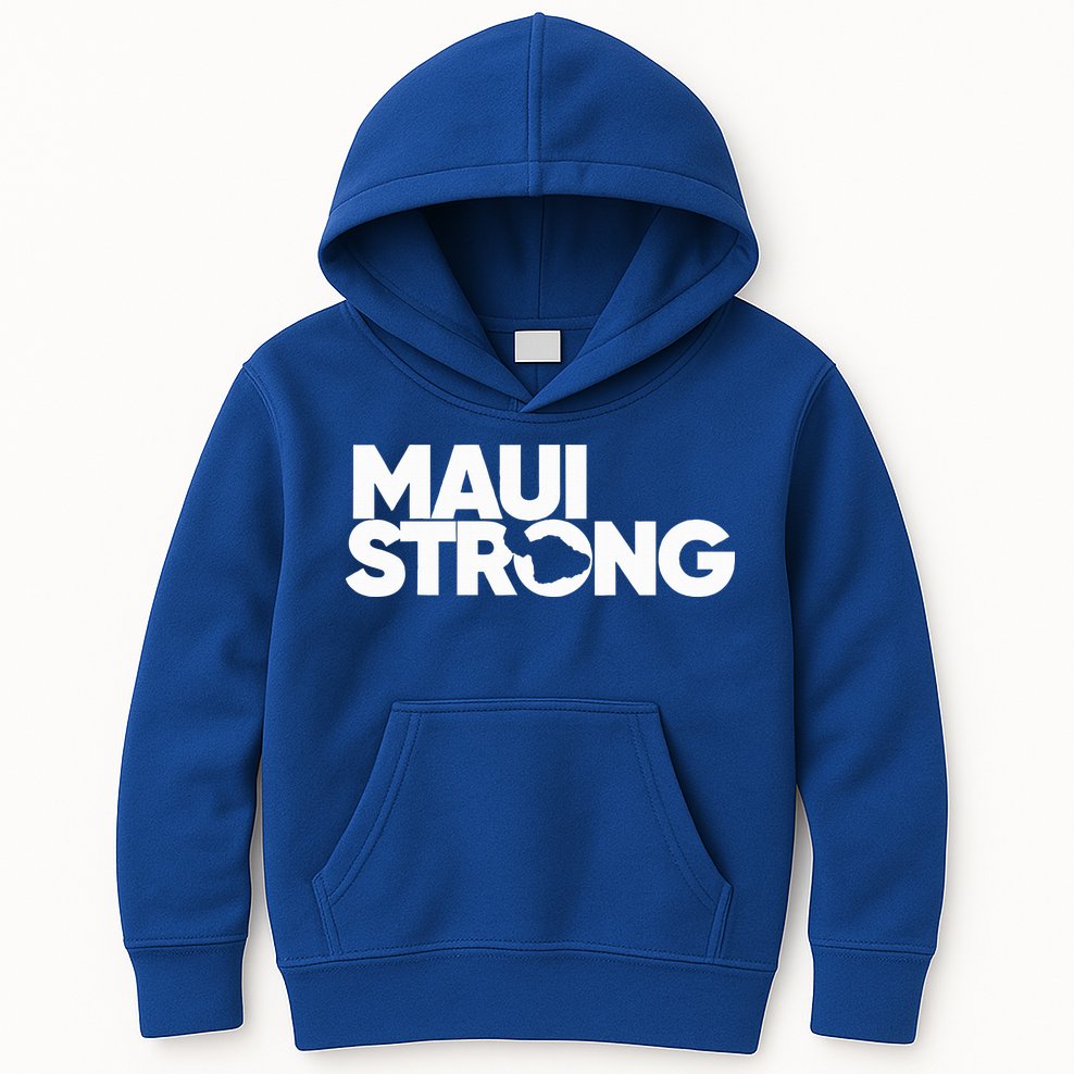 Pray For Maui Hawaii Strong Kids Hoodie