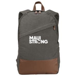 Pray For Maui Hawaii Strong Cotton Canvas Backpack