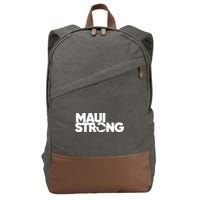 Pray For Maui Hawaii Strong Cotton Canvas Backpack