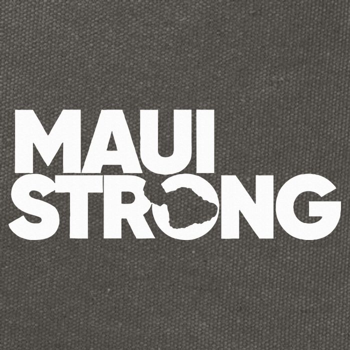 Pray For Maui Hawaii Strong Cotton Canvas Backpack