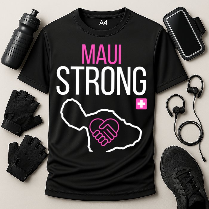 Pray For Maui Hawaii Strong Cooling Performance Crew T-Shirt