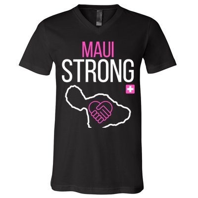 Pray For Maui Hawaii Strong V-Neck T-Shirt