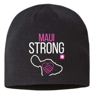 Pray For Maui Hawaii Strong Sustainable Beanie