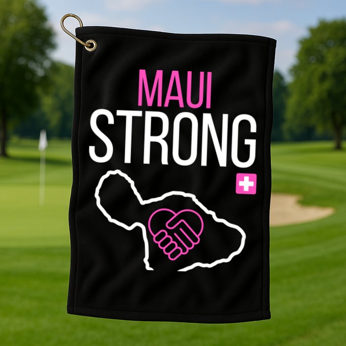Pray For Maui Hawaii Strong Golf Towel