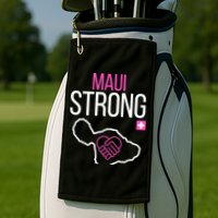 Pray For Maui Hawaii Strong Golf Towel