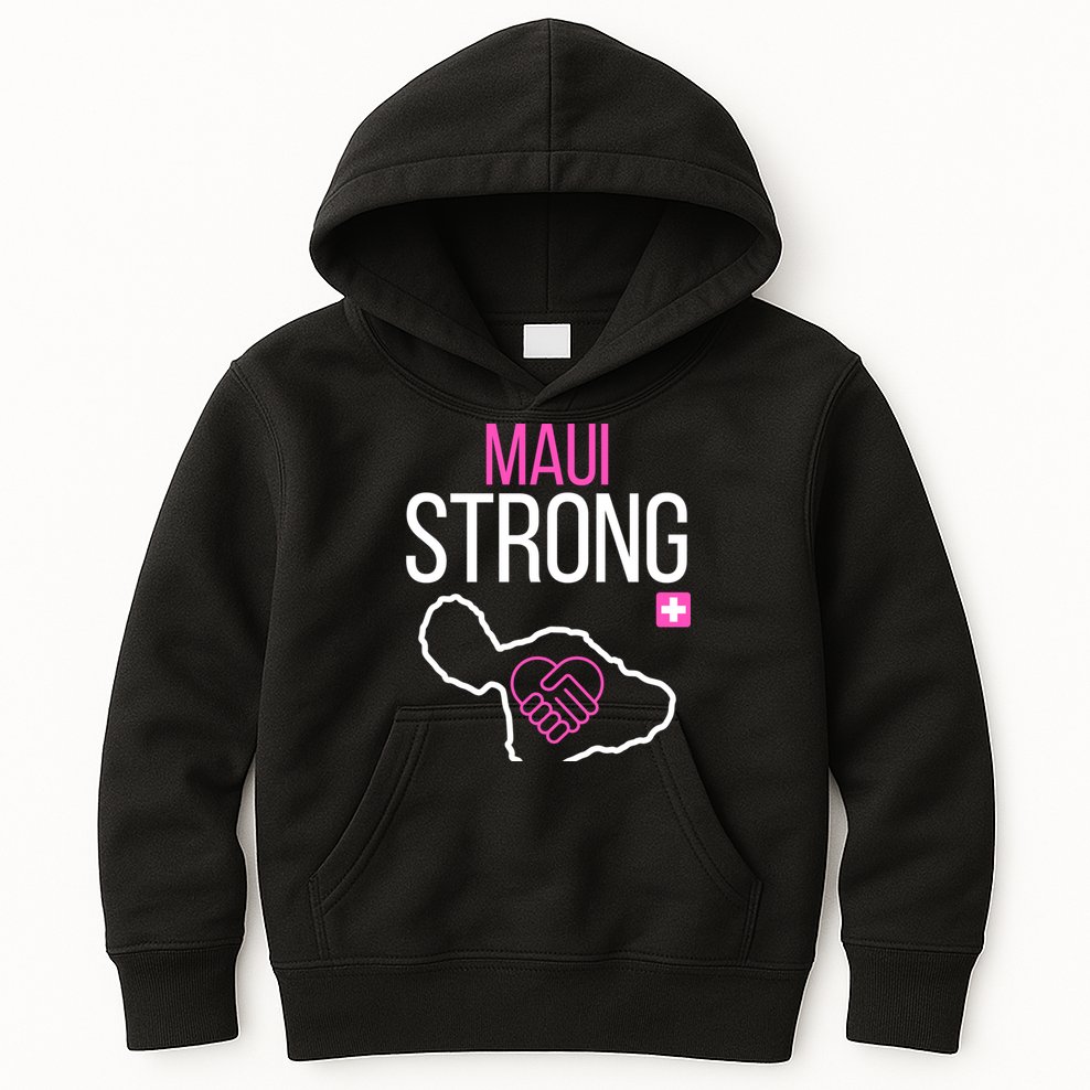 Pray For Maui Hawaii Strong Kids Hoodie