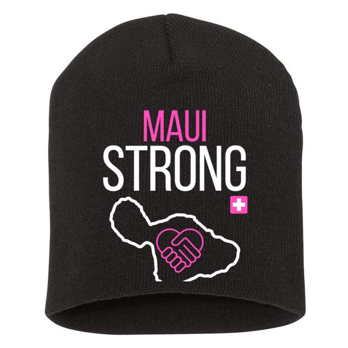 Pray For Maui Hawaii Strong Short Acrylic Beanie