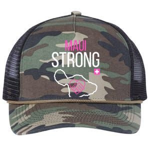 Pray For Maui Hawaii Strong Retro Rope Trucker Hat Cap