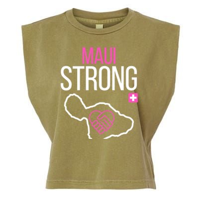 Pray For Maui Hawaii Strong Garment-Dyed Women's Muscle Tee